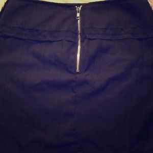 Distressed mini skirt